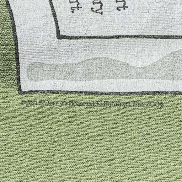 Ben & Jerry's Flavor Graveyard Tour T-Shirt 2004 Large Y2K Retro Ice Cream - Picture 6 of 8